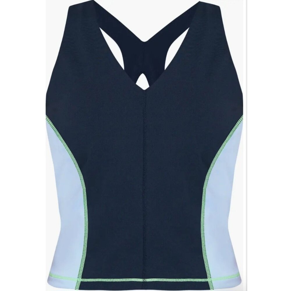 Sweaty Betty Power Racerback Bra Tank Breeze Blue Size XS (4) NEW